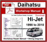 Daihatsu Hi Jet Service Repair Workshop Manual Download
